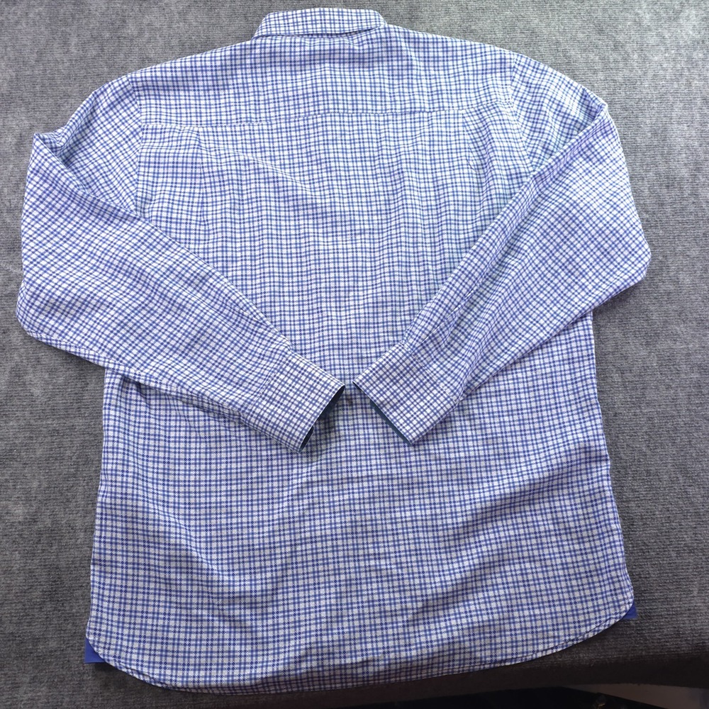 Visconti Signature Series Shirt Large Limited Edition Blue Check Long Sleeve - Picture 7 of 8